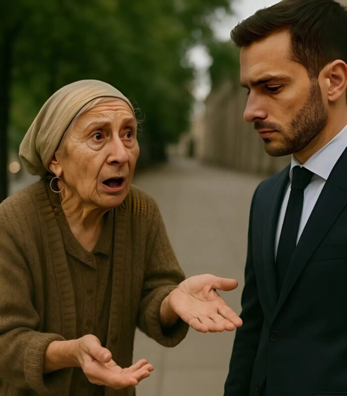 ერთ ერთი მოხუცებული ქალი მდიდარ მამაკაცს შეევედრა მოწყალებისთვის, მაგრამ როცა მამაკაცმა მისი სამკაულები იხილა, ადგილზე შეშინდა.