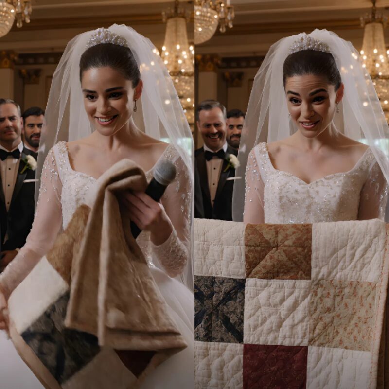 ბებიის ხელით გაკეთებული საქორწინო საჩუქარი სტუმრების წინაშე საცოლემ დასცინა, რაც მოულოდნელ დაძაბულ სიტუაციას ქმნიდა.